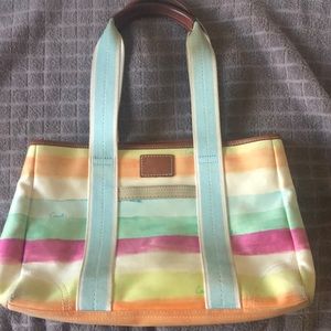 Rainbow Watercolor coach Purse